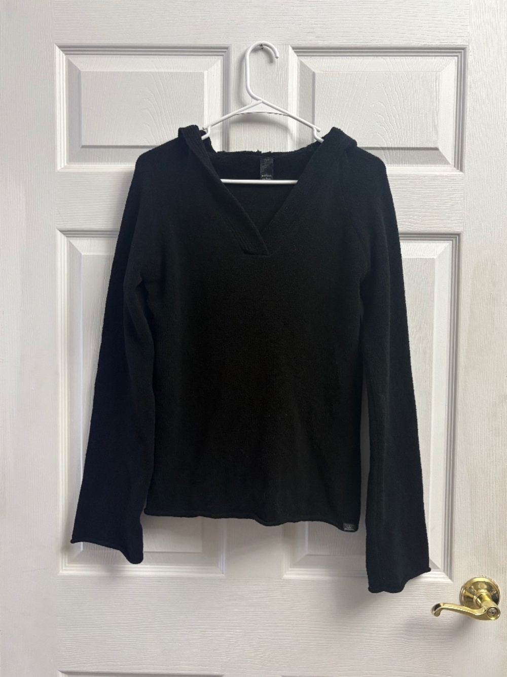 Women's Prana Black Fleece Hooded Sweater